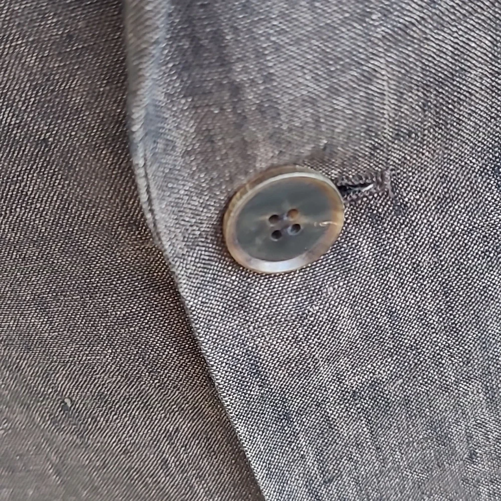 HUGO BOSS Pasolini Dark Brown‎ Weave Linen Sz 40 L Sport Coat Blazer